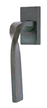 LA - Bronze window handle on rose by GIARA ART DESIGN-BRONZE - view 3